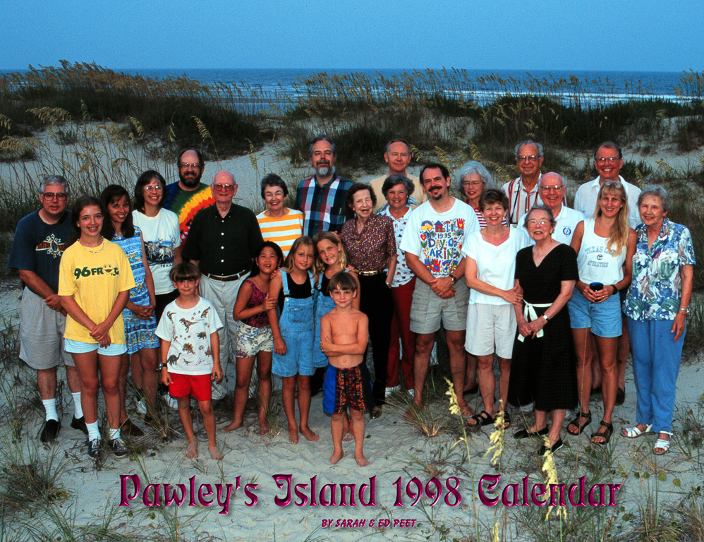 The Terrells on Pawley's Island in 1997