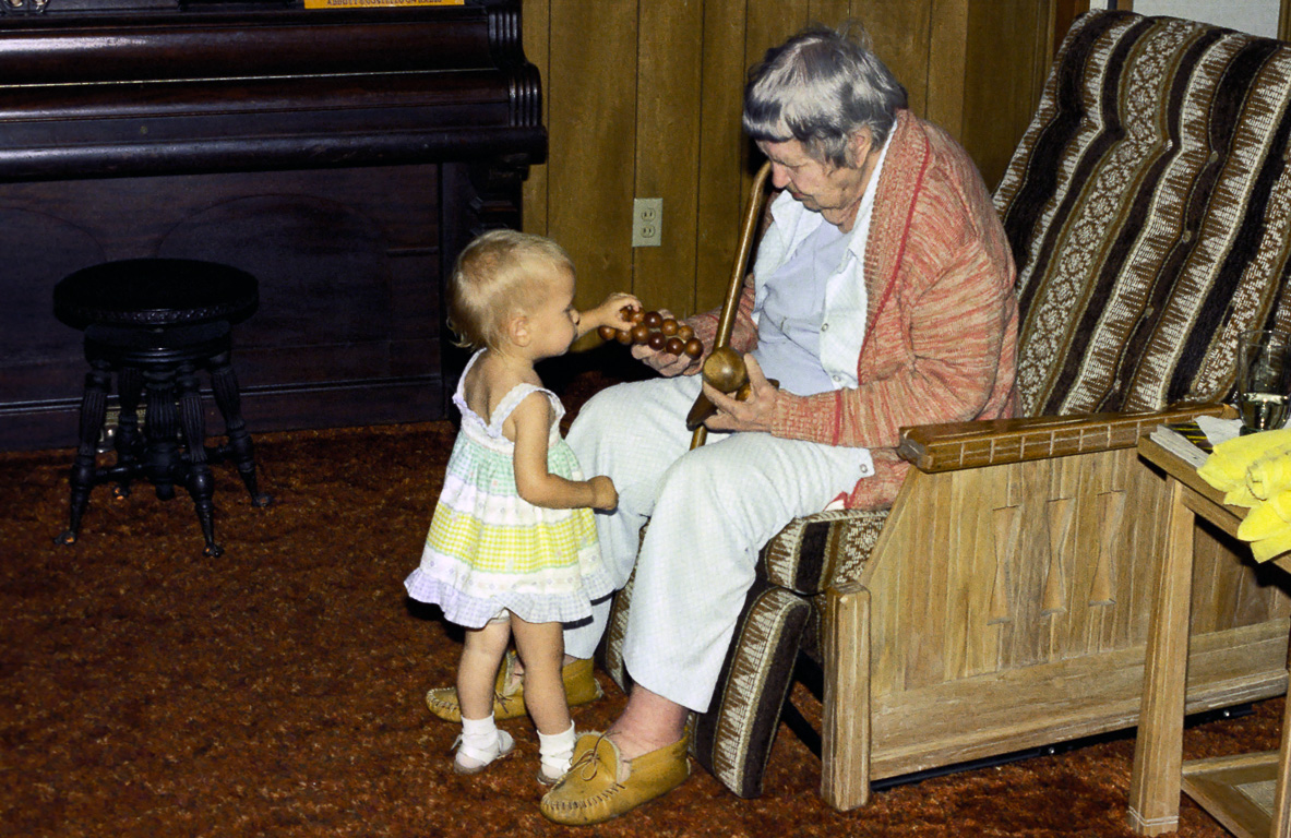 Kristy and her great-grandmother