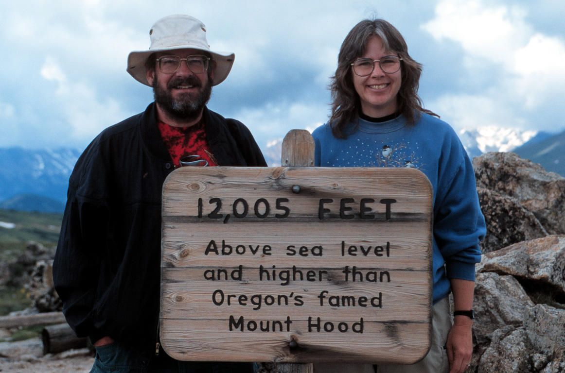 Ed & Sarah at 12,005 feet