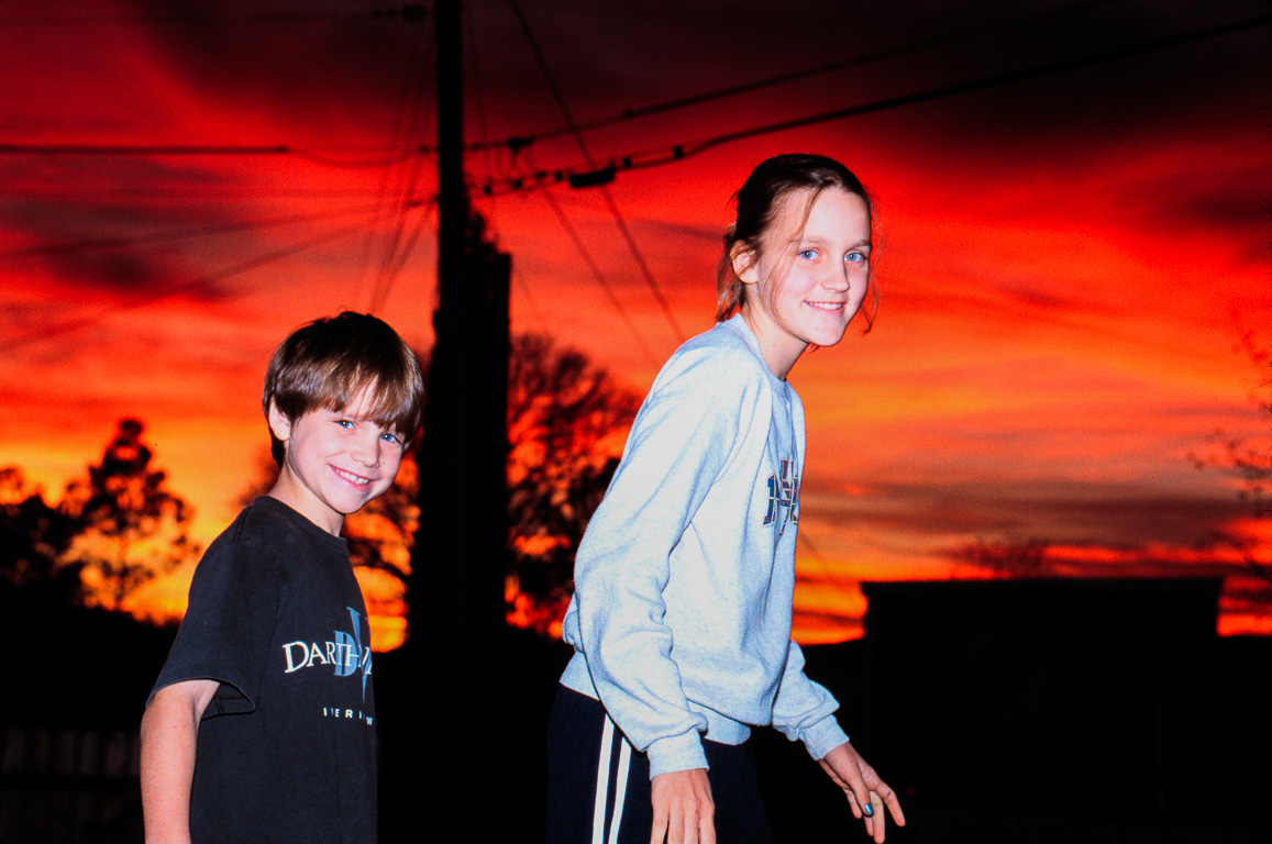 Edwin & Abby in an Odessa sunset