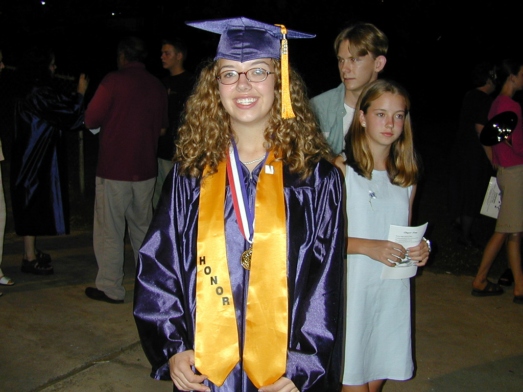 Heather at her high school graduation