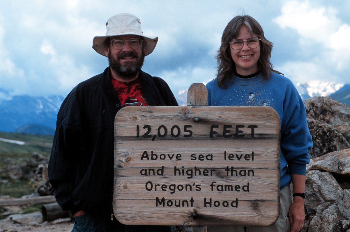 Ed & Sarah at 12,005 feet