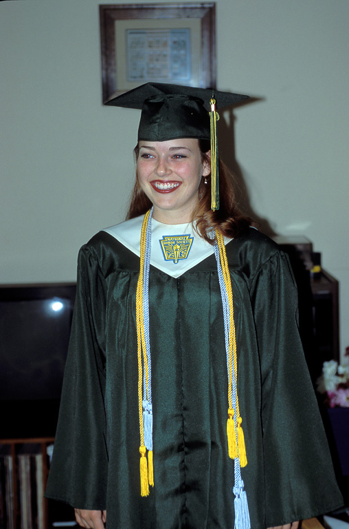 Megan at her high school graduation