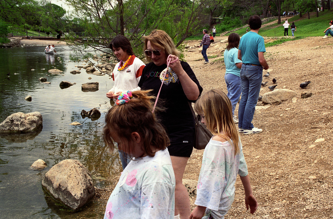 Sarah, Ellen, Kristy, Julie, Martha & Bill in Zilker Park