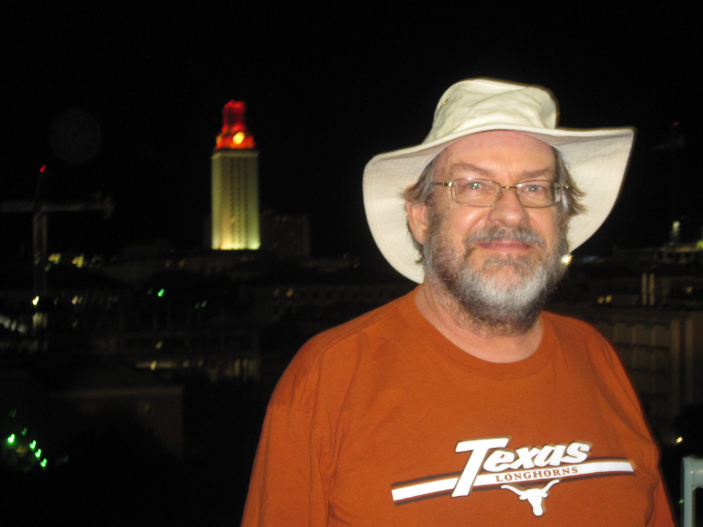 Ed at a Texas football game