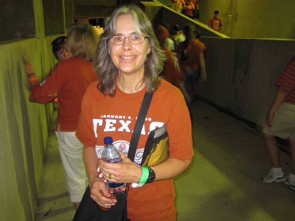 Sarah at a U.T. game