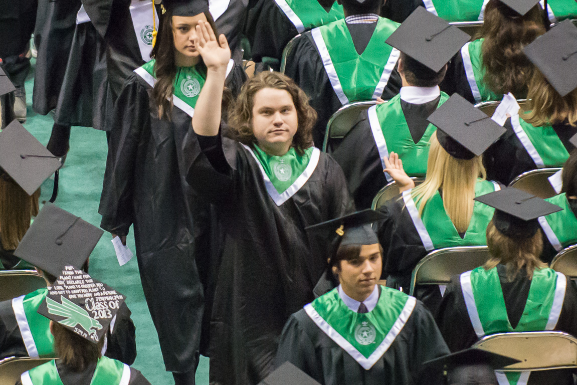 Edwin graduating