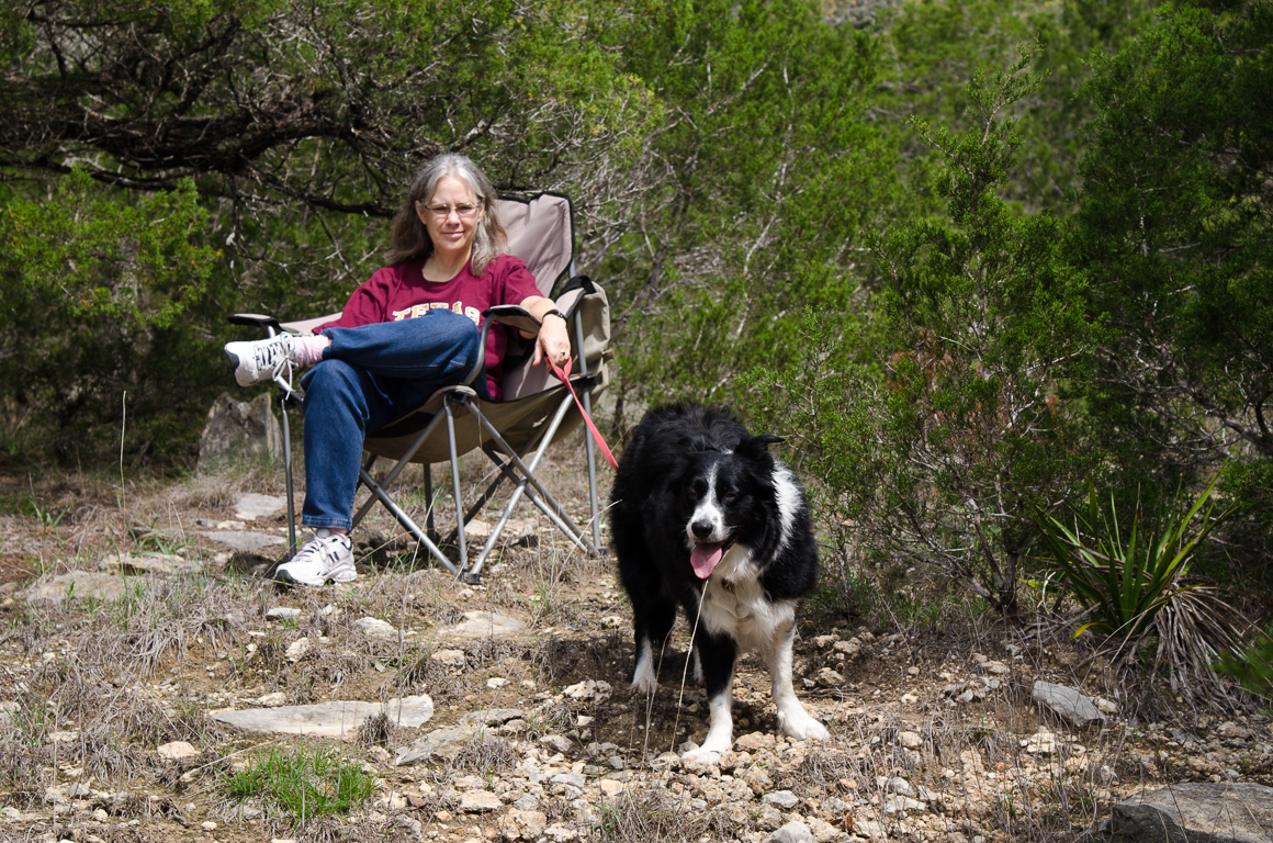 Sarah and Casey on Wimberley Land