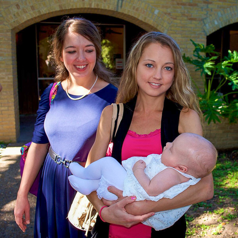 Heather, Caroline and Rosemary