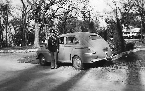 My Dad and his new car, San Antonio, December 1941