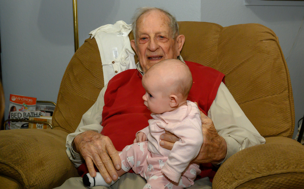 Peyton and her great-grandfather