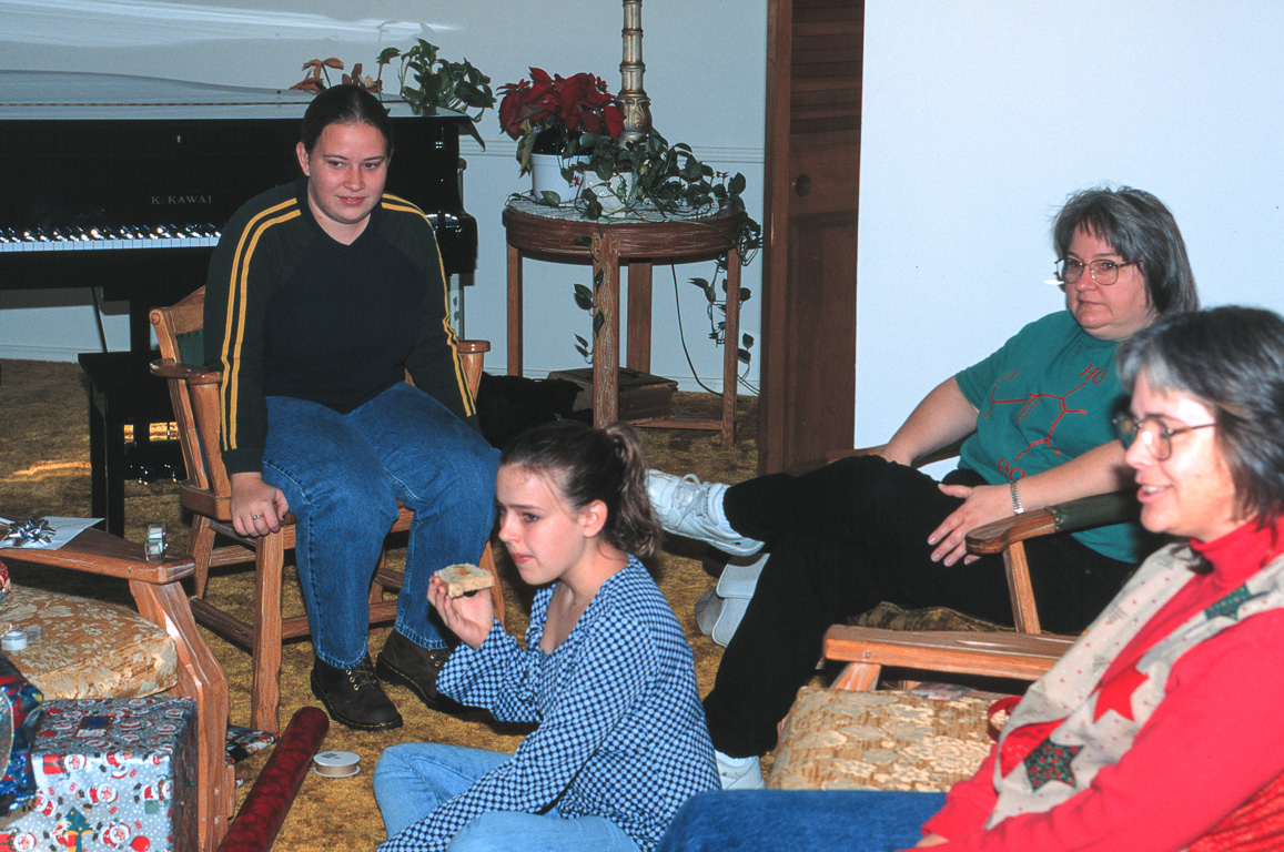 Kristy, Megan, Martha & Sarah (Christmas, 1997)