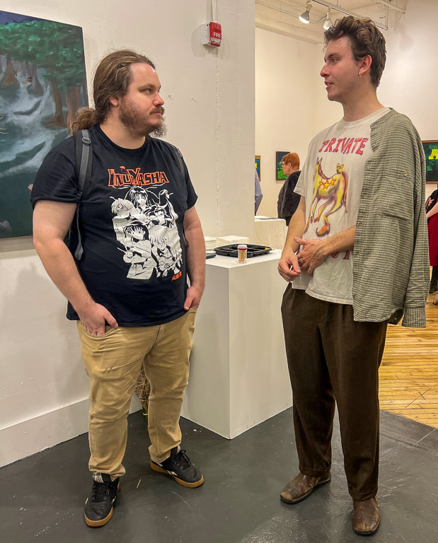 Sean and Edwin at the Art Show